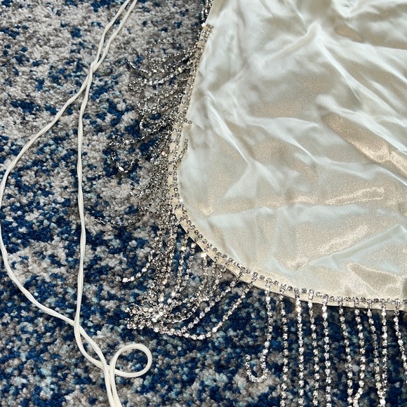 OSÉREE
Satin Embellished Cover-Up Mini Skirt - Picture 10 of 12